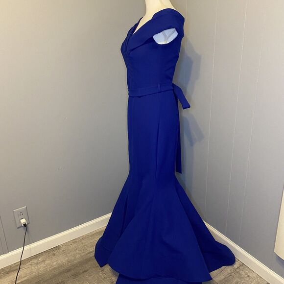 Royal Blue Long Formal Sleeveless Dress Prom Gown - Picture 8 of 12